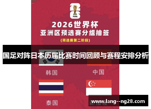国足对阵日本历届比赛时间回顾与赛程安排分析